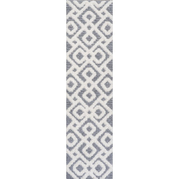 Astrid Retro Trellis High-low Area Rug
